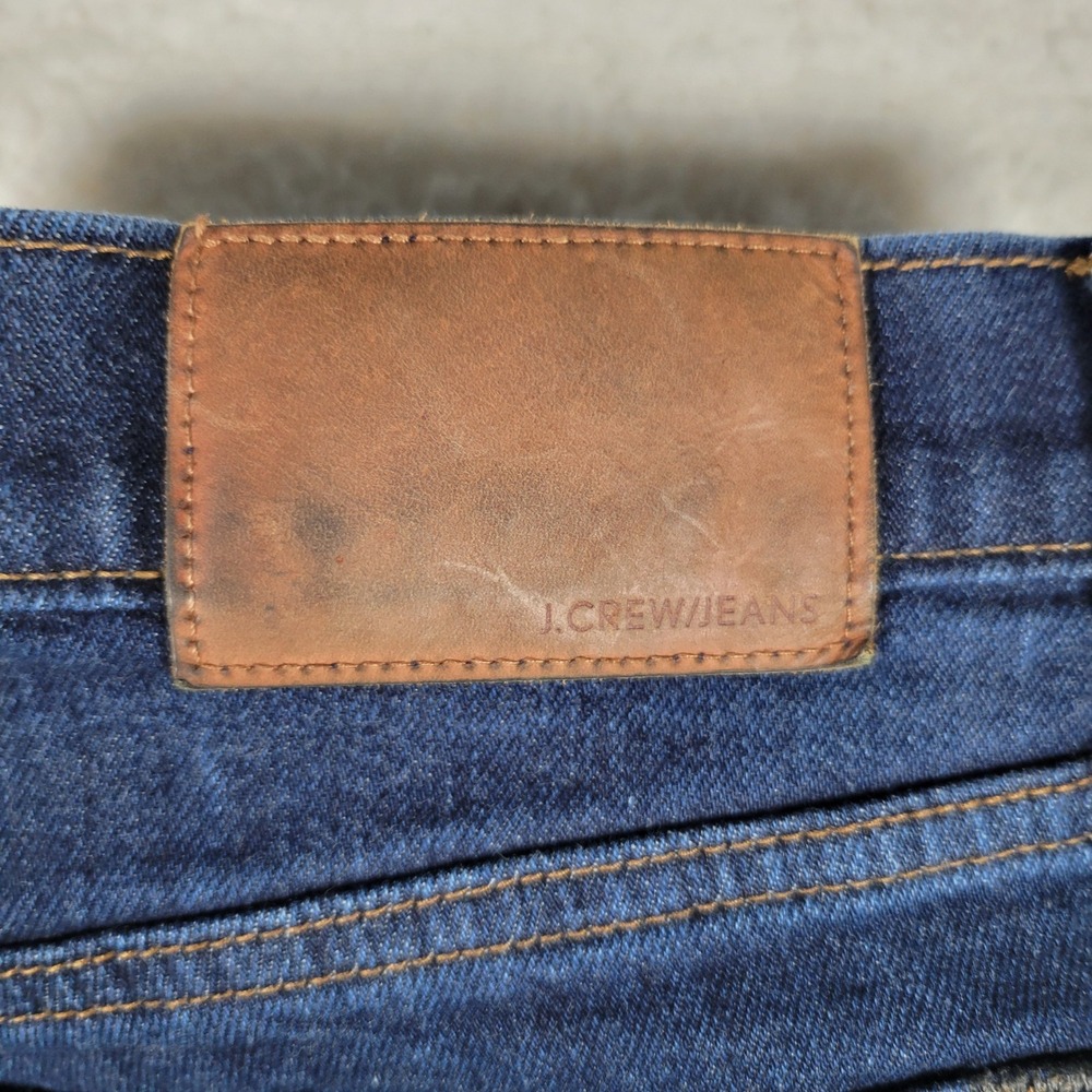J.Crew Jeans Mens 34x32 Dark Wash Indigo Stretch Denim Pants J5187 HO18 - Picture 2 of 15